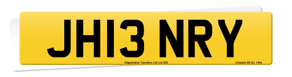 Registration number JH13 NRY